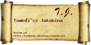 Tombácz Jakobina névjegykártya